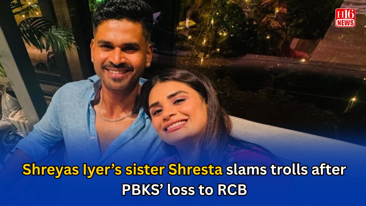Shreyas Iyer’s sister Shresta slams trolls after PBKS’ loss to RCB